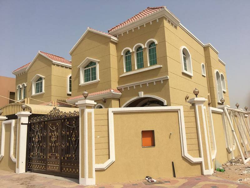 Own a new villa # Ajman face # stone Corner # at # excellent price and very lively location