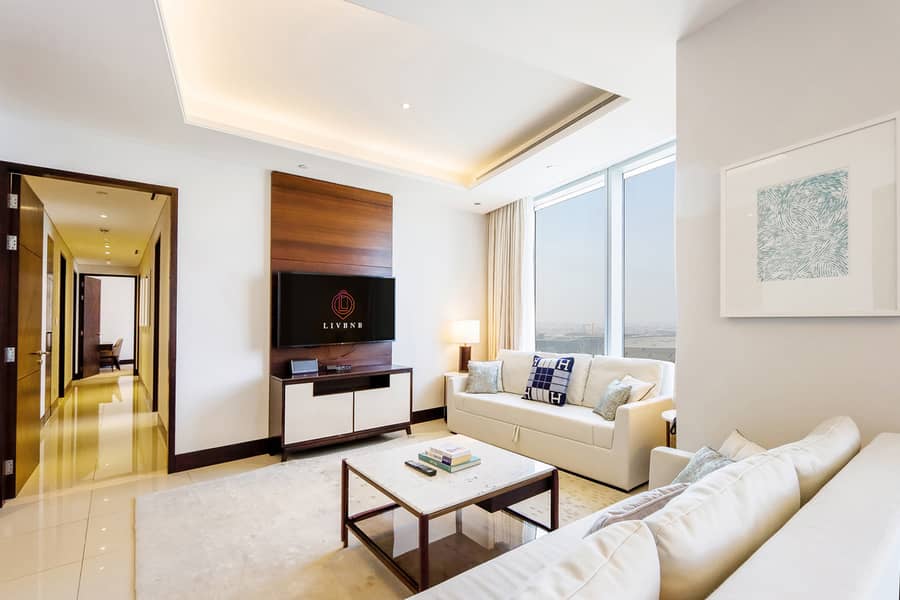 位于迪拜市中心，谦恭公寓天际景观综合大厦 3 卧室的公寓 57000 AED - 7380986
