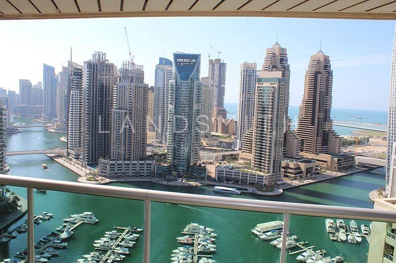 Full Marina View High Floor 3BR Al Murjan