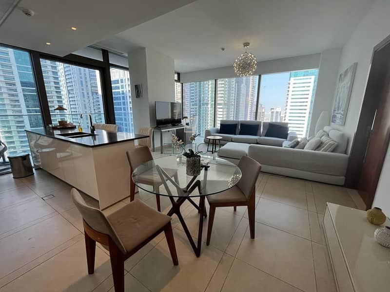 Spacious 2 BR | Furnished | High Floor