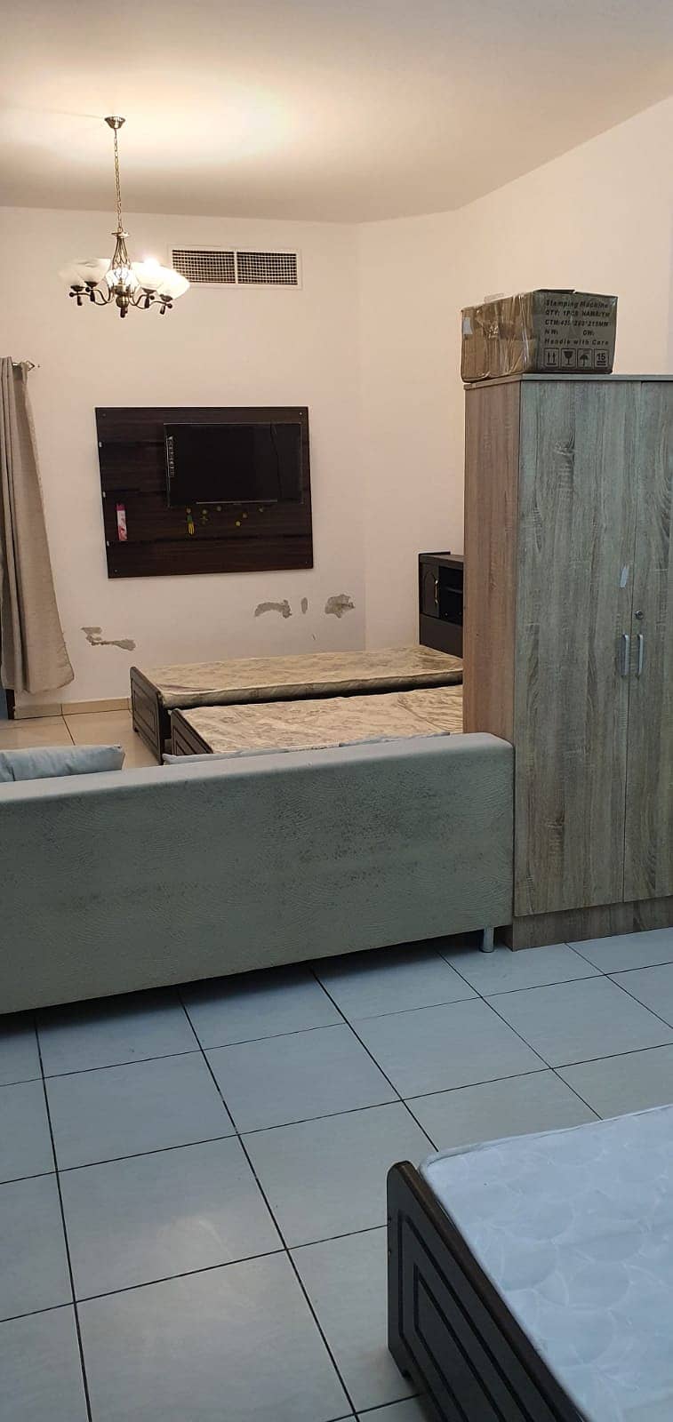 CHILLER FREE WITH WIFI FREE FULL FURNISH SHAREING HALL AVAILABLE FOR MONTHLY IN| 2600 BEHIND ANSAR MALL| AL NAHDA SHARJAH