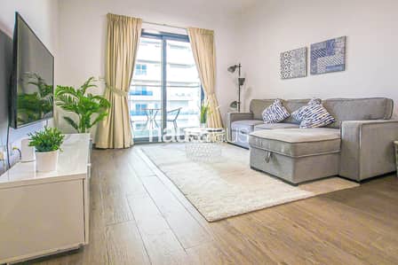 1 Bedroom Flat for Rent in Jumeirah Village Circle (JVC), Dubai - Lovely Community View | Serene Space | Bright