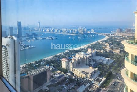 2 Bedroom Flat for Rent in Dubai Marina, Dubai - Palm and sea view | Furnished | Multiple Cheques