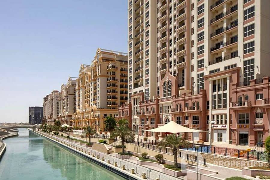 شقة في العربي،مساكن القناه المائية غرب،مدينة دبي الرياضية 1 غرفة 58000 درهم - 7299144