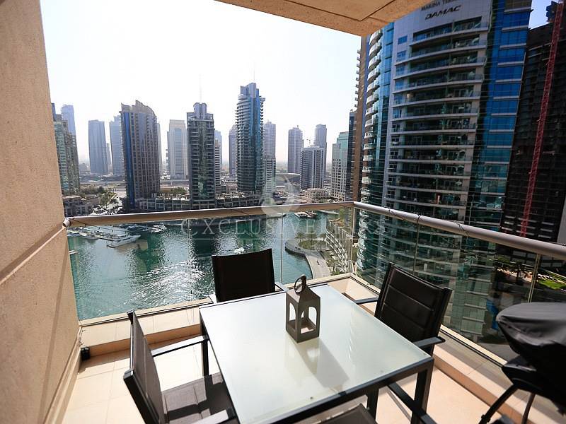 Furnished with Stunning Full Marina View