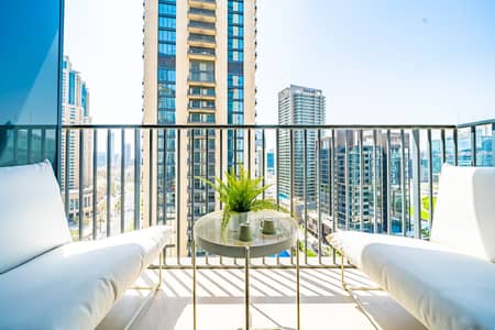 2 Bedroom Flat for Rent in Downtown Dubai, Dubai - Incredible Views From This Classy Apt With Terrace