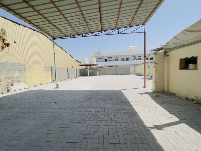 70 Kw Power Interlocked Yard+Warehouse for Rent in Industrial Area 6 Sharjah(20,000 Sqft)