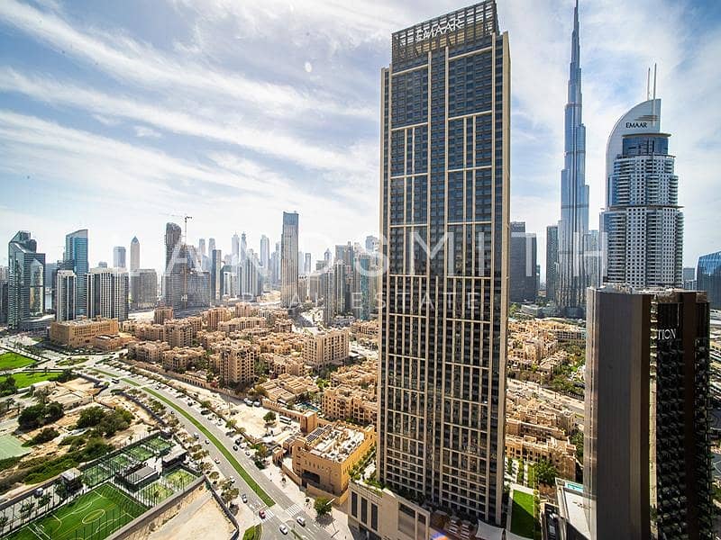 Fully Upgraded | Burj Khalifa View | 3BR Penthouse