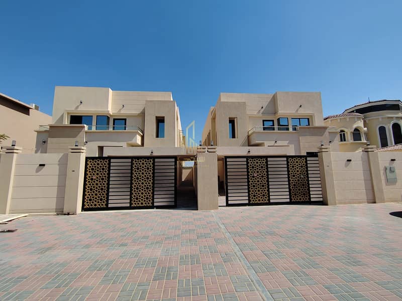 For sale villa in Ajman (Al Mowaihat), a very special location on a main street, the third piece of Sheikh Ammar Street, freehold, without down paymen