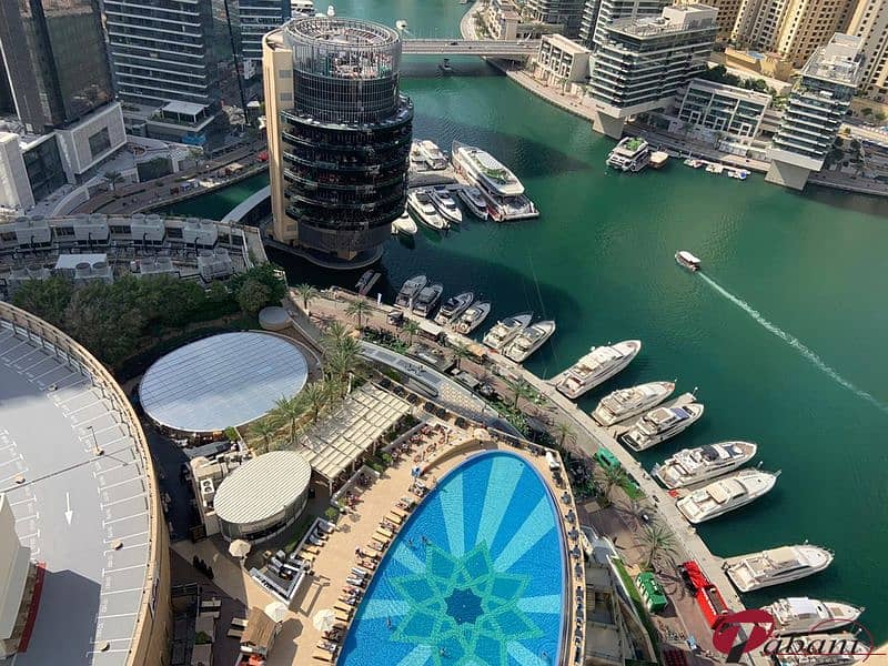 Furnished studio Connected to Marina Mall Dubai
