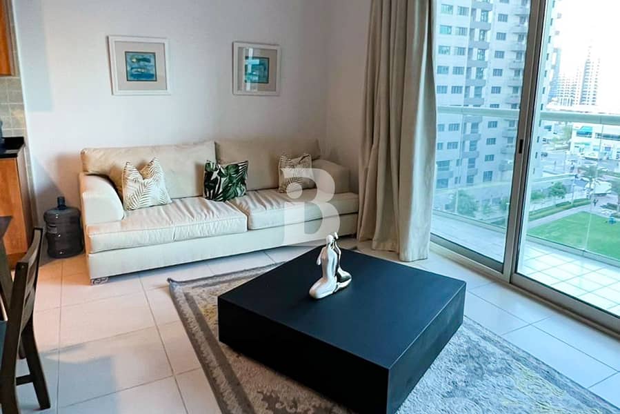 位于迪拜码头，滨海景观大厦，滨海景观大厦B座 1 卧室的公寓 85000 AED - 7433169