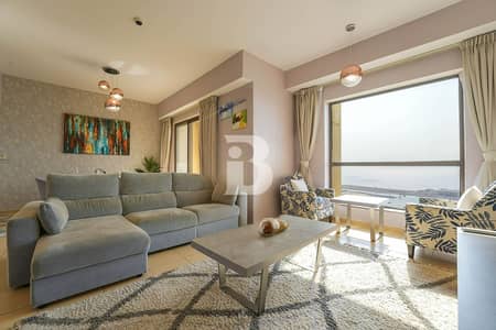 2 Bedroom Flat for Rent in Jumeirah Beach Residence (JBR), Dubai - Full Sea View |Full premium Furnished |High Floor