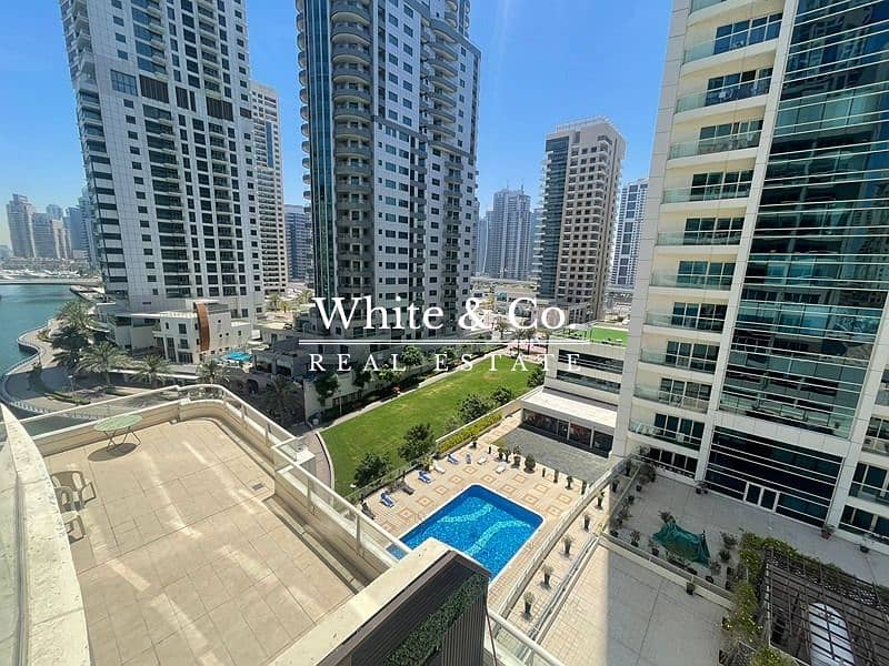 位于迪拜码头，滨海景观大厦，滨海景观大厦B座 1 卧室的公寓 125000 AED - 7432732