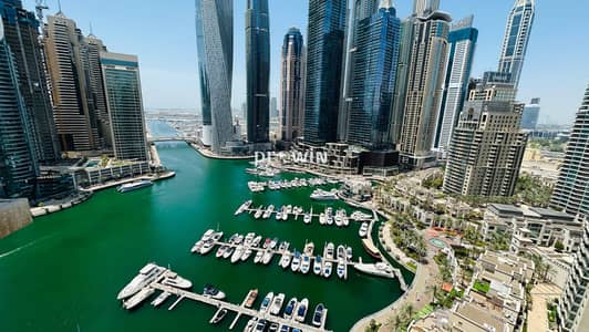 3 Bedroom Flat for Rent in Dubai Marina, Dubai - Full marina view /3BJK plus MAID /Chiller free