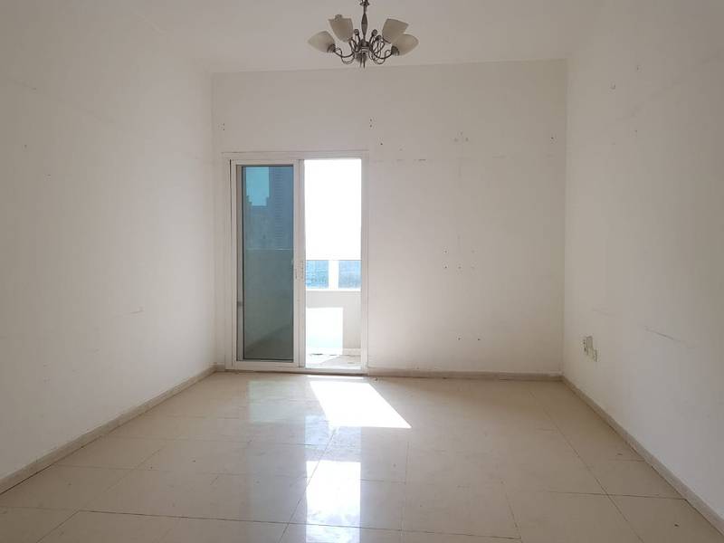 Local owner, 1 month free 1bhk with balcony in al Taawun area rent 25k in 4/8 payments