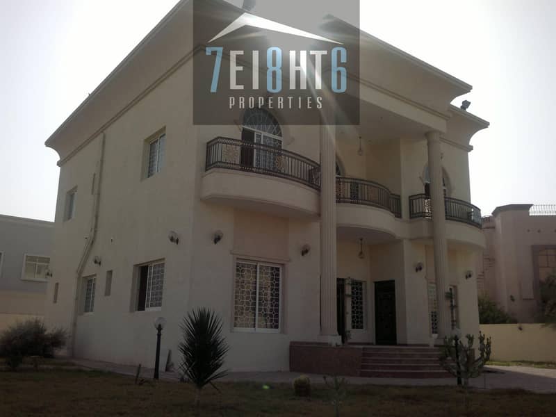 Beautifully presented: 5 b/r independent villa + maid room + garden for rent in Warqaa 2