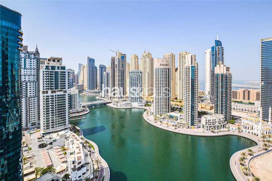 位于迪拜码头，三叉戟海湾大楼 4 卧室的顶楼公寓 11000000 AED - 7446668