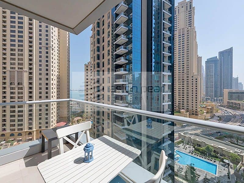 位于迪拜码头，滨海长廊公寓，博波尔大厦 1 卧室的公寓 159000 AED - 7452377