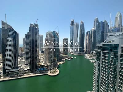 3 Bedroom Flat for Rent in Dubai Marina, Dubai - Full Marina View | Large Balcony | Well Maintained