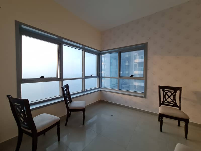 full sea view biggest 2bhk  for in corniche tower (chiller free)