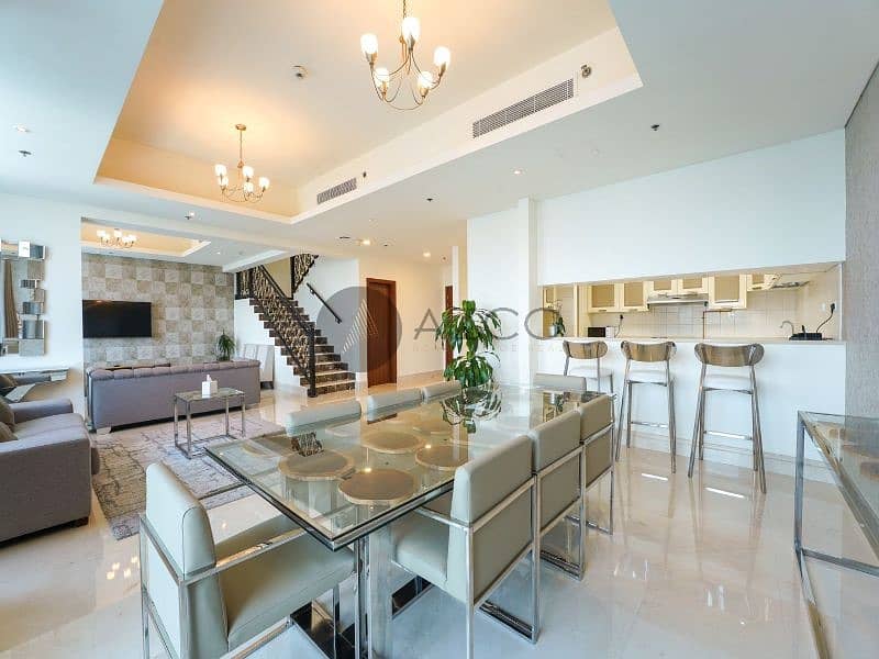 位于迪拜码头，巴塞洛公寓 4 卧室的公寓 430000 AED - 7458936