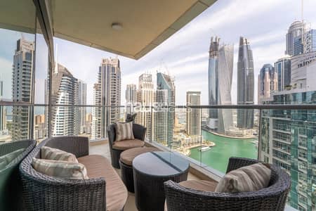 迪拜码头， 迪拜 3 卧室单位待租 - 位于迪拜码头，三叉戟海洋景观大楼，三叉戟滨海公园海洋大厦 3 卧室的公寓 16000 AED - 7387197
