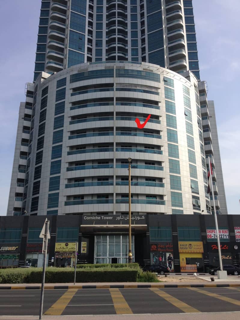 Full Sea View, Chiller Free Biggest Size  2BHK Corniche Tower for Sale