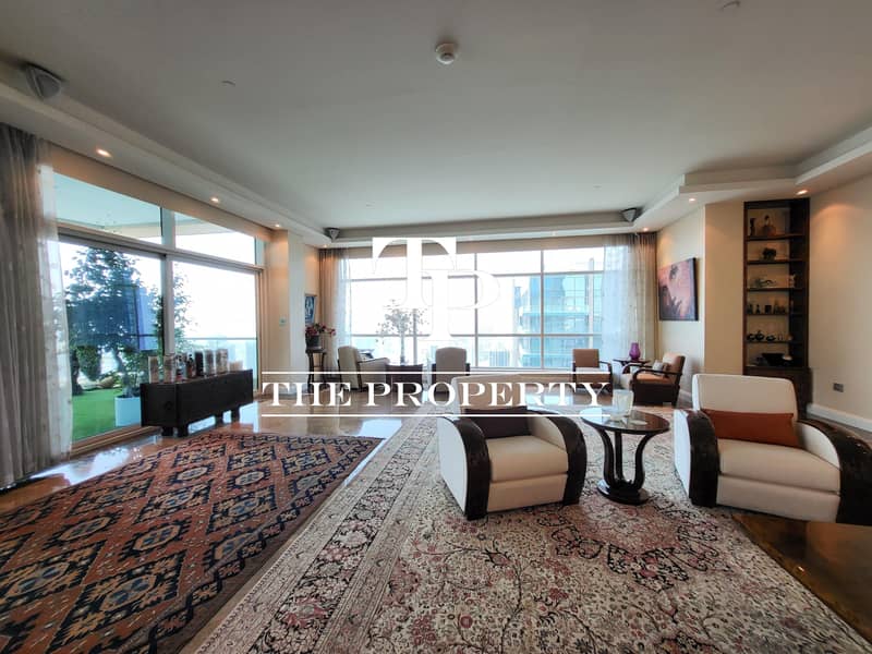 位于迪拜码头，滨海高地大楼 5 卧室的顶楼公寓 10400000 AED - 7468365