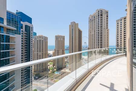 3 Bedroom Apartment for Sale in Dubai Marina, Dubai - Sea Views | Half Floor Penthouse | Vacant