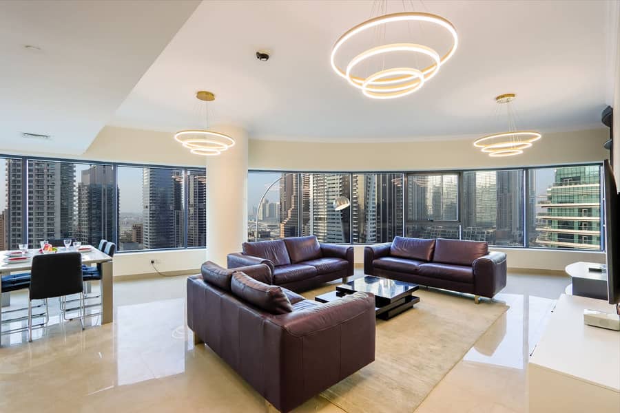 Livbnb Suites - Dubai Marina 3BR Suite w/Marina View
