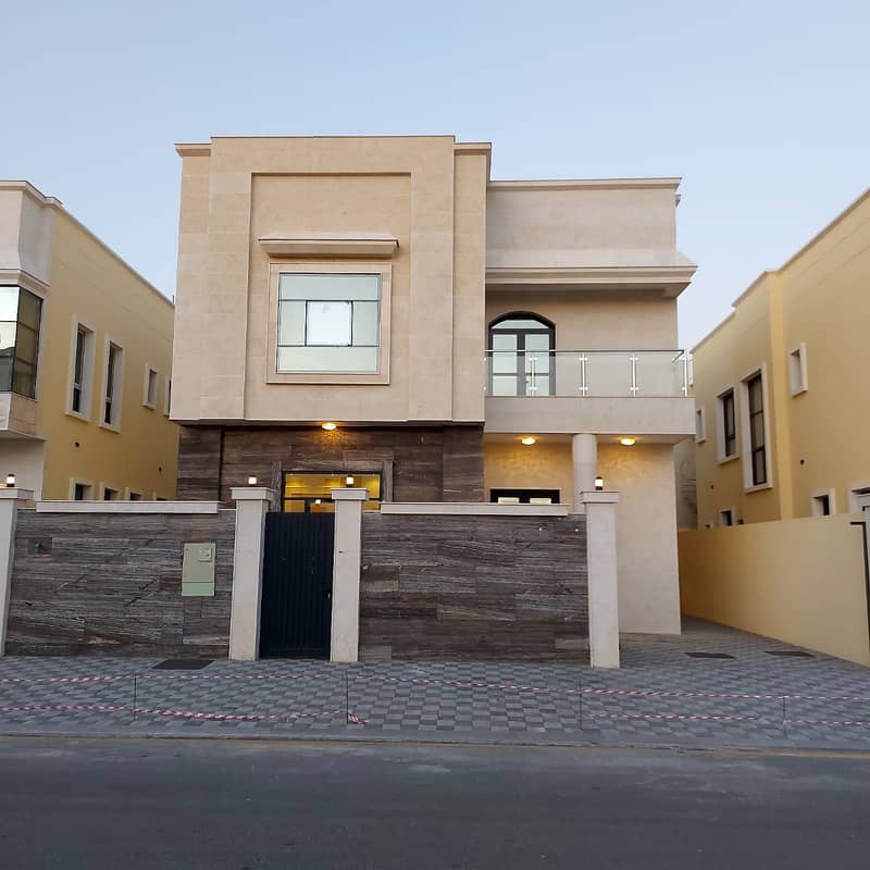 At a snapshot price and without down payment, a villa near the mosque is one of the most luxurious villas in Ajman with a distinguished design