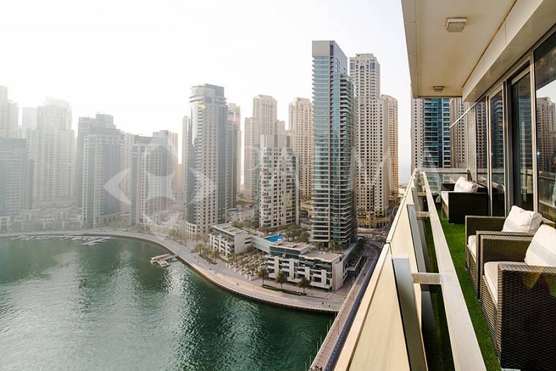 Stunning Furnished 3 beds in Silverene Towers | Full marina view
