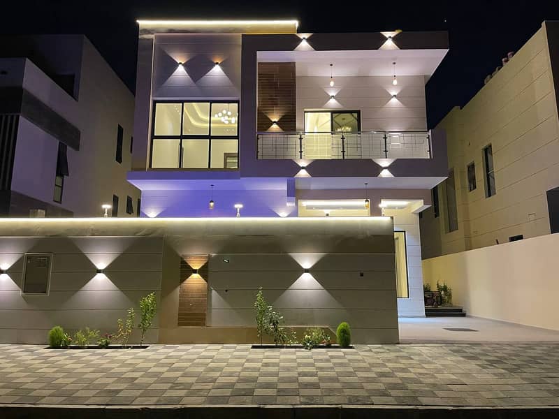 For sale, without down payment, in front of the garden, a large land area and a large yard area _ super deluxe finishing _ equipped with a swimming po