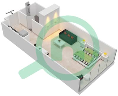 Loreto 1B - Studio Apartment Unit 03  FLOOR 8-9 Floor plan