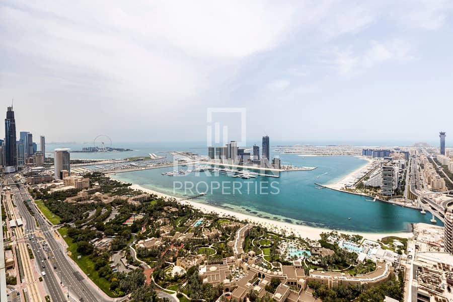 位于迪拜媒体城，迪拜阿瓦尼棕景套房酒店 4 卧室的顶楼公寓 1200000 AED - 7504067