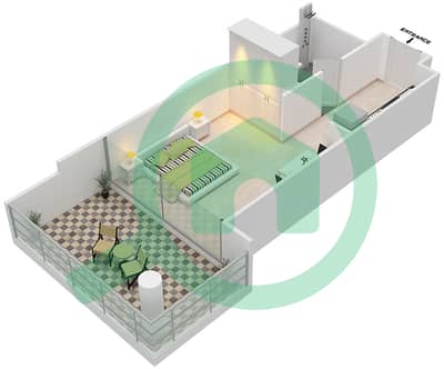 Loreto 2B - Studio Apartment Unit 05  FLOOR 6 Floor plan