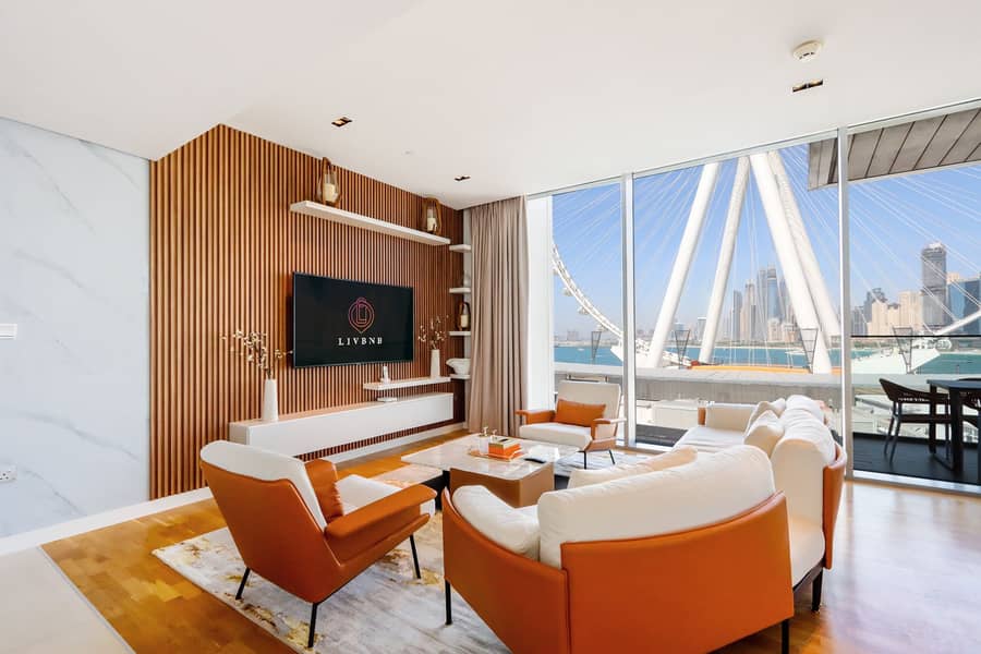 Livbnb - Alluring 3BR+1 w/Sea Ain Dubai View