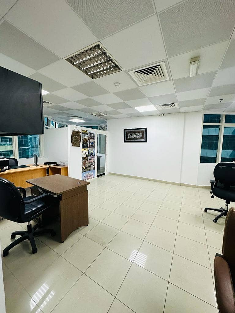 fully Furnish Office Available for rent in Ajman Downtown