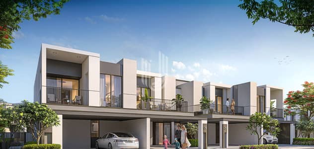 4 Bedroom Townhouse for Sale in Tilal Al Ghaf, Dubai - 4 Bed Townhouse | Single Row | Aura Gardens