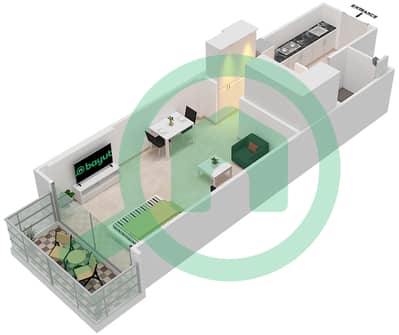 洛雷托公寓3B楼 - 单身公寓类型A1 POOL DECK戶型图