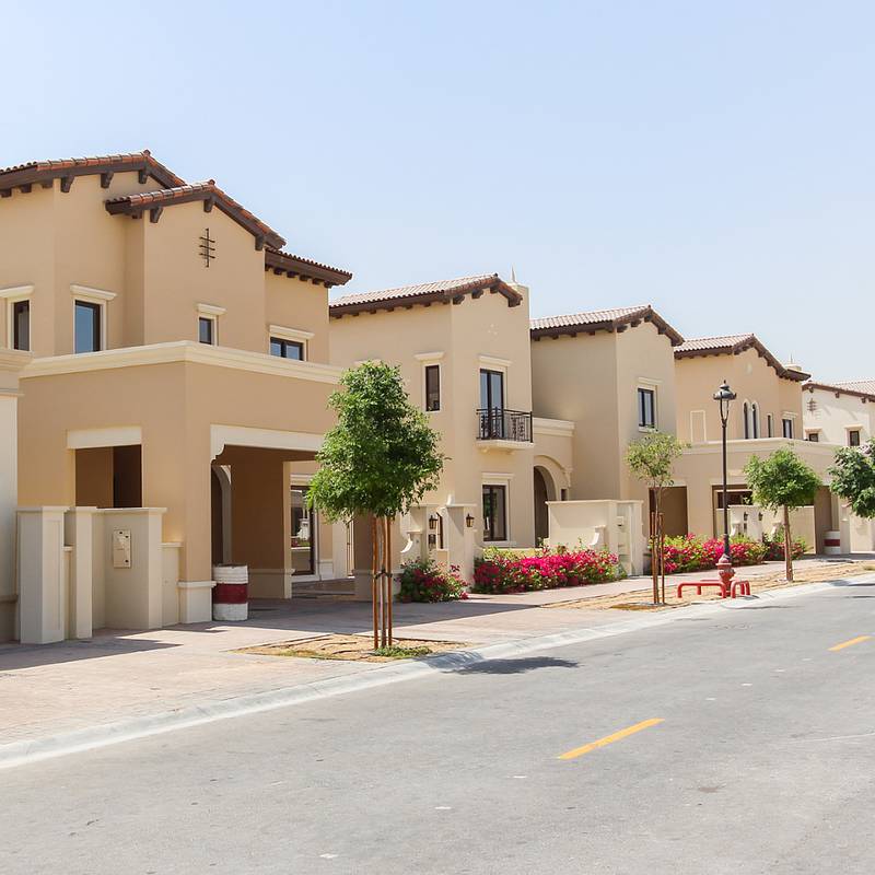 Owned the cheapest villa and easy installment in the Arabian Ranches amid gardens and landscape