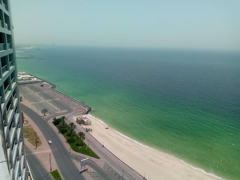 Chiller Free Spacious 2 Bhk CLose Kitchen , Balcony ,FOR RENT \\in Corniche RSESIDANCE Towers Ajman. .