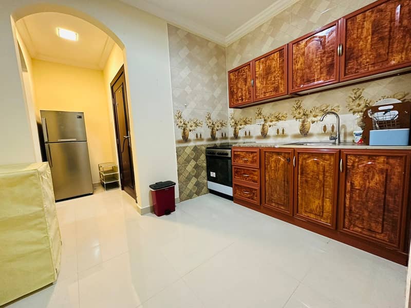 Fully Furnished 1-BHK | Separate Kitchen | Big Rooms | M-3800 | Free Parking in KCA