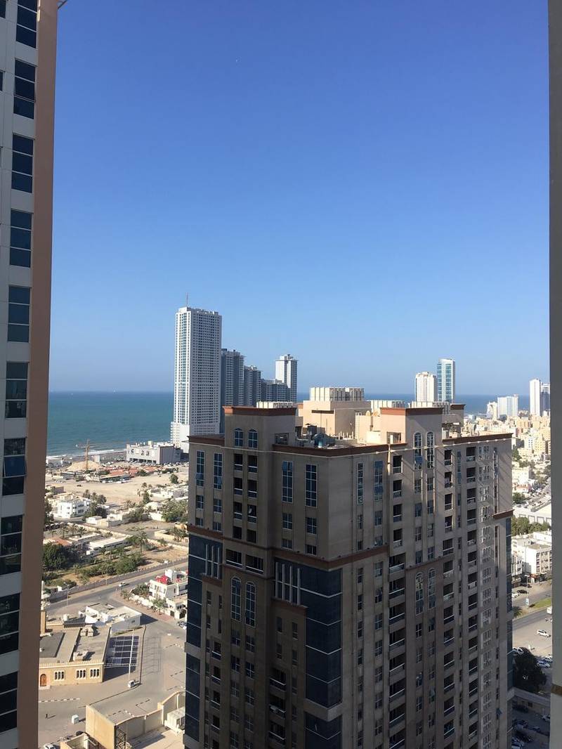 2 bhk  for rent 12 payment in Ajman one tower