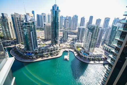 2 Bedroom Flat for Rent in Dubai Marina, Dubai - Marina Sea View| Unfurnished | High floor 2 Bedroom Flat for Rent in Dubai Marina, Dubai - Marina Sea View| Unfurnished | High floor