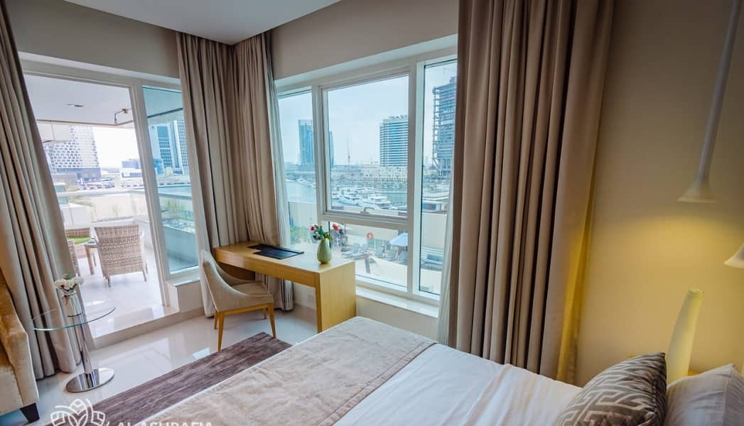 位于商业湾，达马克运河美景大酒店 1 卧室的公寓 500 AED - 7560150