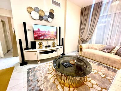 1 Bedroom Flat for Rent in Al Qasba, Sharjah - Sharjah Al Qasba Apartment, one room, hall, kitchen and two bathrooms