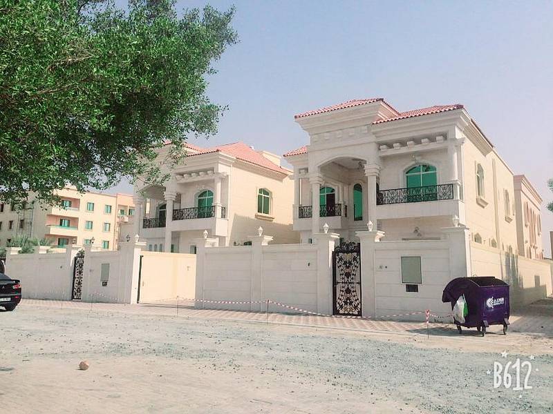 Marble frontage villa super deluxe finishing for sale in Ajman