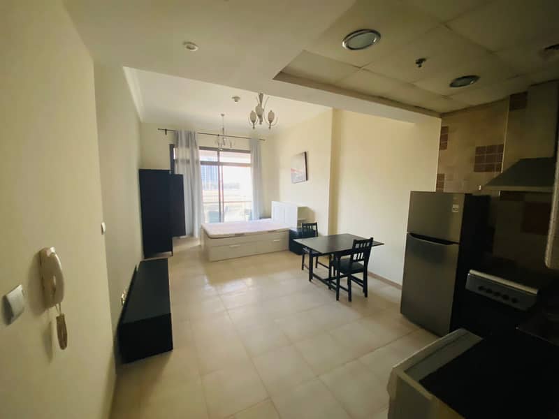 FURNISHED STUDIO WITH BALCONY l READY TO MOVE | CHILLER FREE