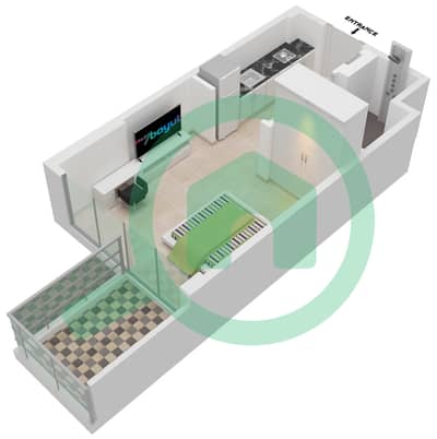 المخططات الطابقية لتصميم الوحدة 11 FLOOR 2,4,6,8 شقة  - عزيزي ريفييرا 24